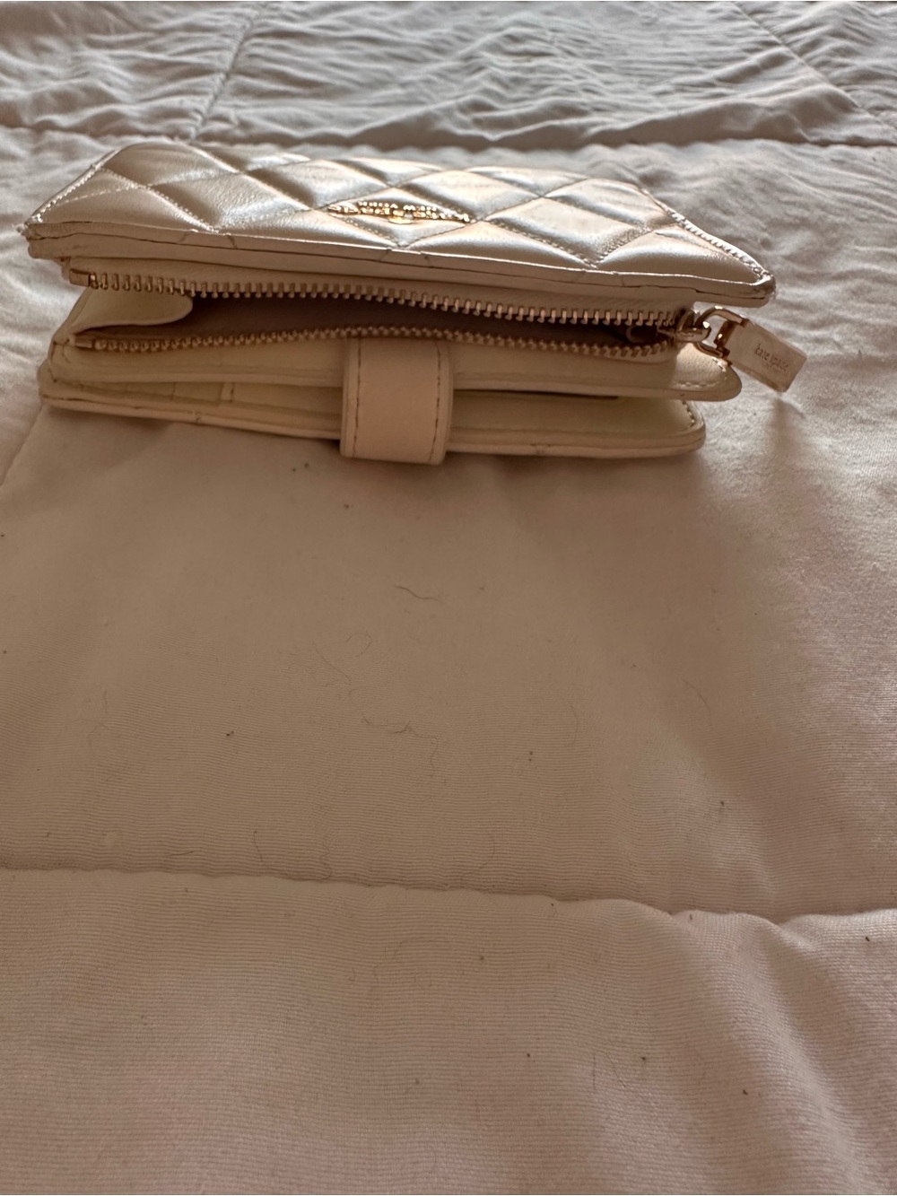 Kate Spade White Quilted Bifold Wallet - Picture 9 of 9